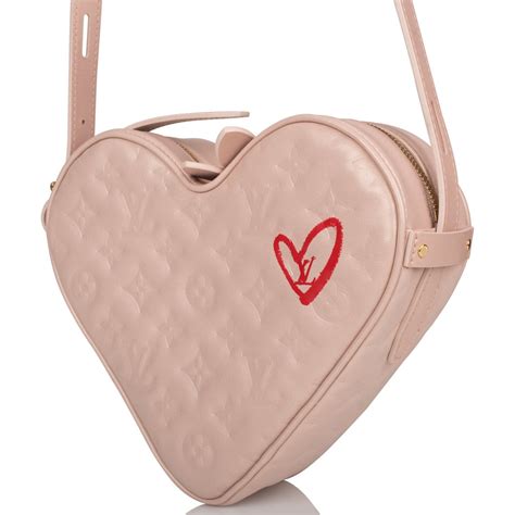 louis vuitton heart bag pink